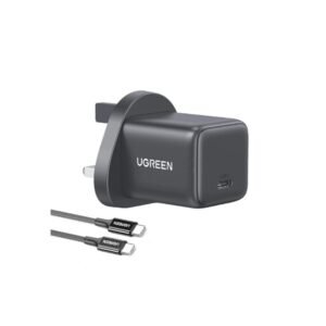 UGREEN 30W Type-C GaN Fast Charger UK with Type-C Cable – X513