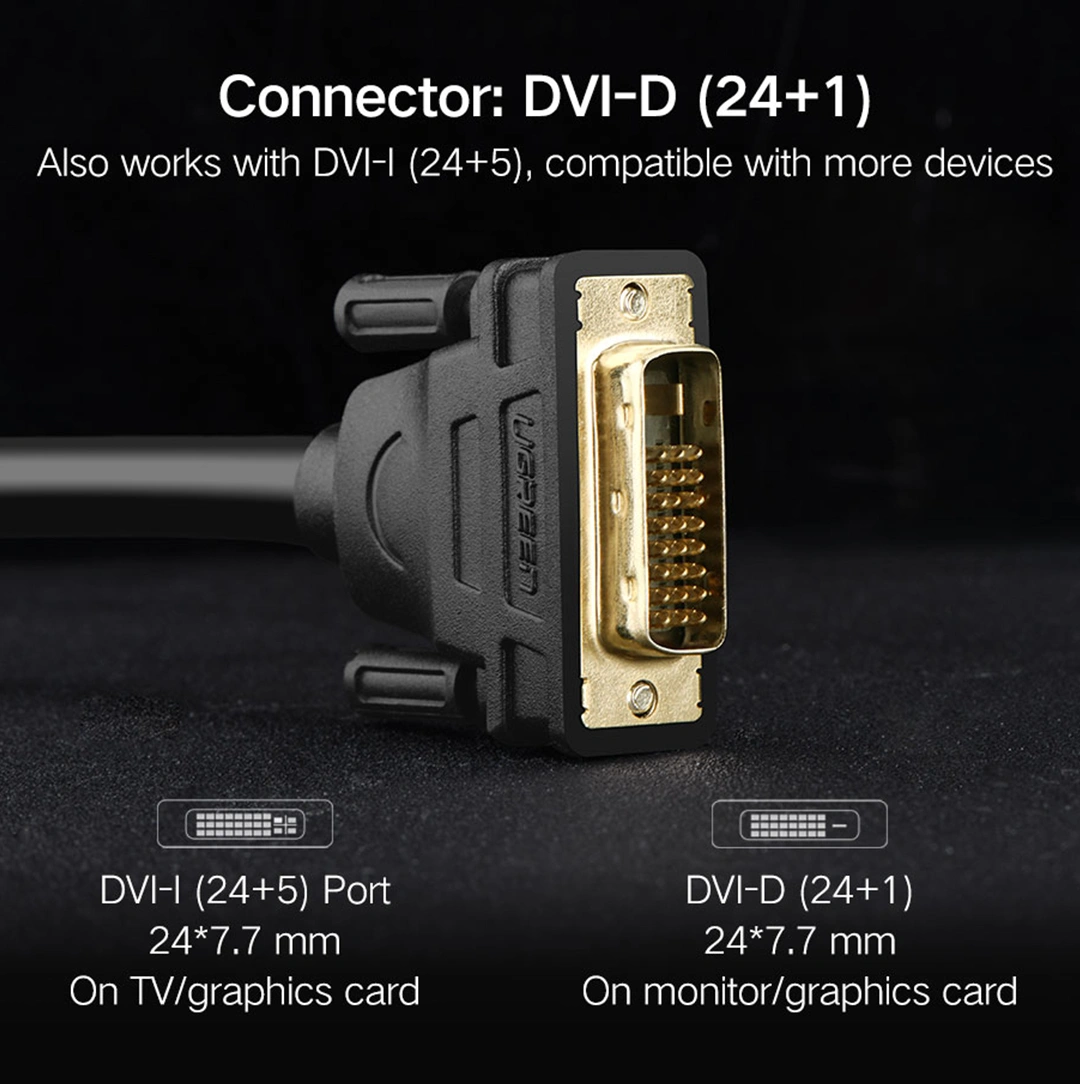 UGREEN-15-Meter-DVI-241-Male-to-Male-Cable-Gold-Plated–DV101-7