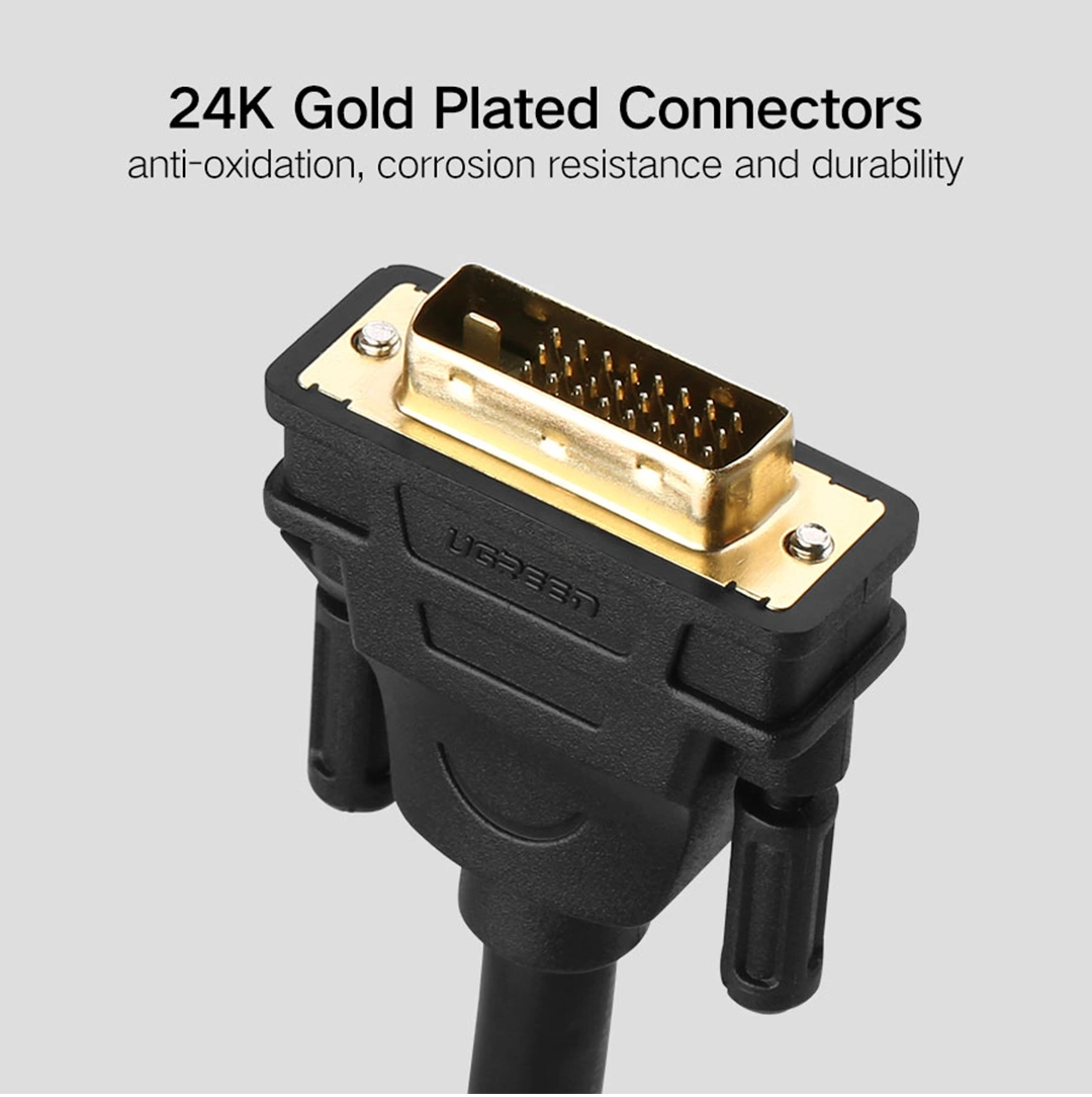 UGREEN-15-Meter-DVI-241-Male-to-Male-Cable-Gold-Plated–DV101
