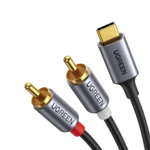 UGREEN 1.5 Meter Type-C Male to 2xRCA Male Audio Cable with Chip – CM451