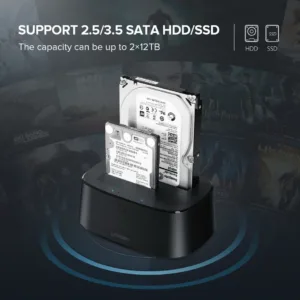 UGREEN USB 3.0 to SATA Dual-Bay Hard Drive Docking Station – CM198