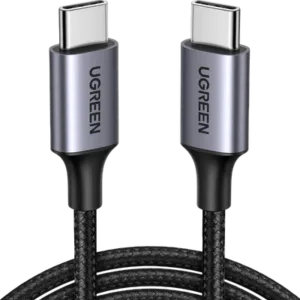 UGREEN 2 Meter 60W Type-C to Type-C Nylon Braided Cable – US261
