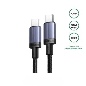 UGREEN 0.5 Meter 100W Type-C to Type-C PDFast Charging Cable – L528