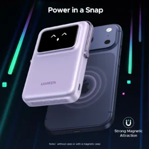 UGREEN 10000mah 20W Uno Series Magnetic Wireless Power Bank With Stand – PB572
