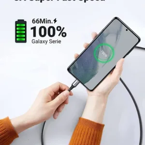UGREEN 60W Type-C to Type-C PD Round Cable Nickel Plating Aluminum Shell – US261