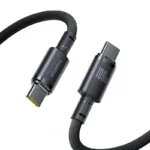 Baseus 1 Meter 100W Type-C to Type-C  New Braided Fast Charging Cable Cosmic Black