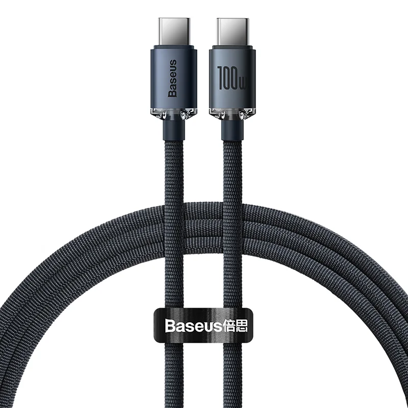 Baseus-1.2m-Type-C-to-Type-C-100W-Crystal-Shine-Series-Fast-Charging-Data-Cable-Black-baseuscolombo-5